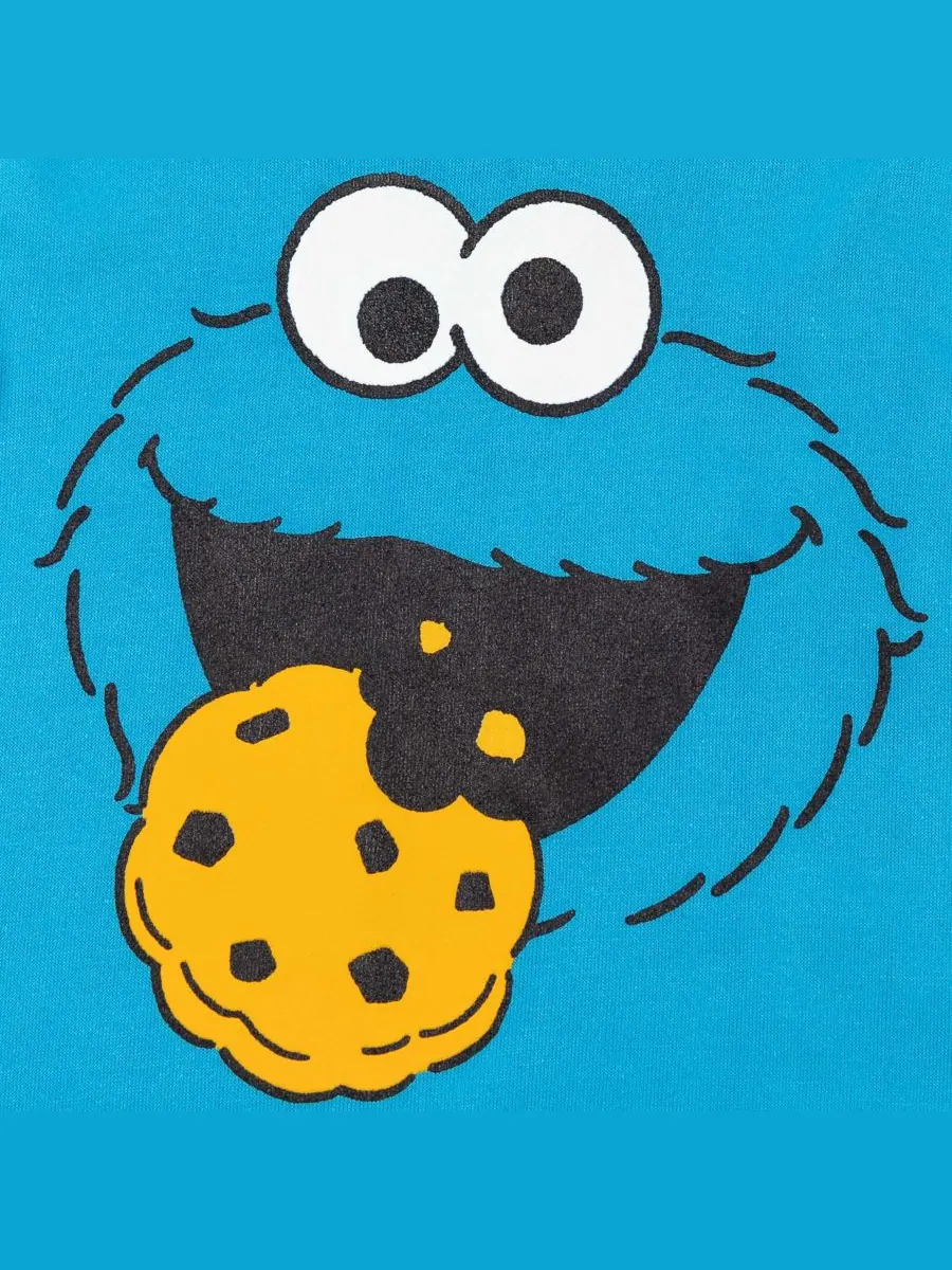 Детская флисовая толстовка с капюшоном для мальчиков Sesame Street, Cookie monster — изображение 4 из 5