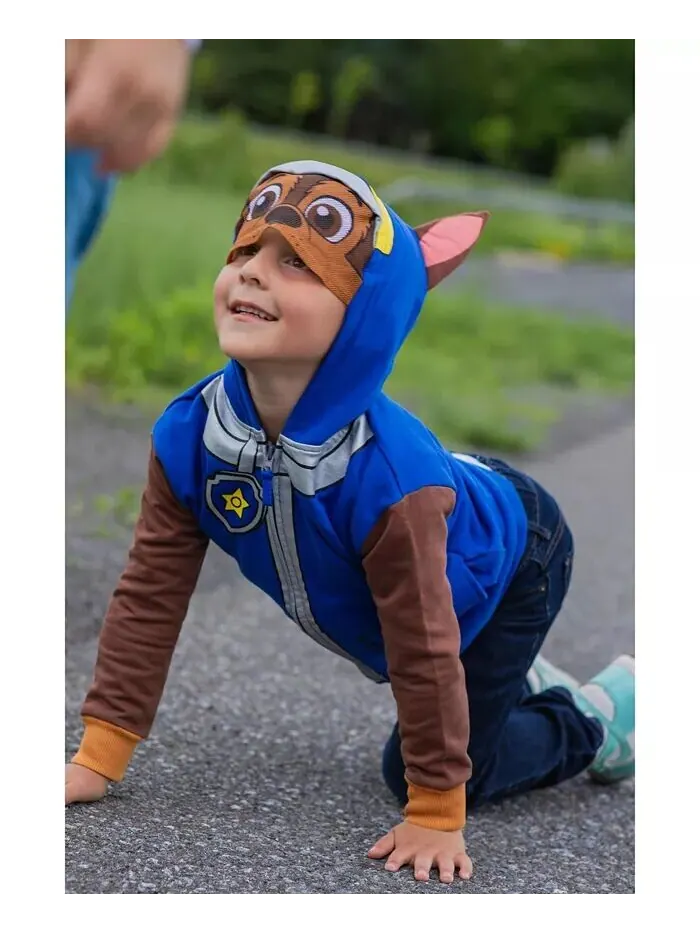 Флисовый пуловер с капюшоном на молнии для мальчиков Rubble Chase Skye Paw Patrol — изображение 4 из 6