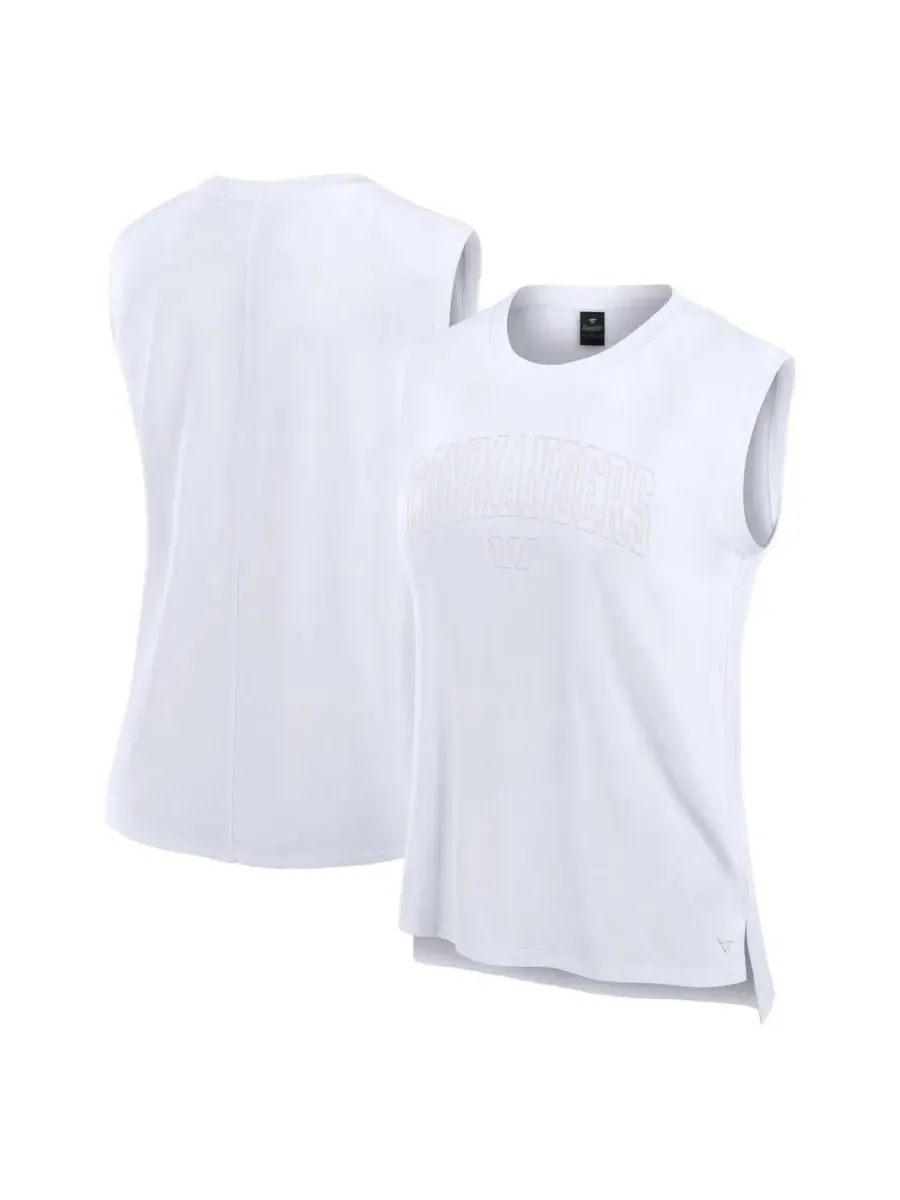 Fanatics Женская белая майка Washington Commanders Studio Gym Tank Top — изображение 1 из 3, белый