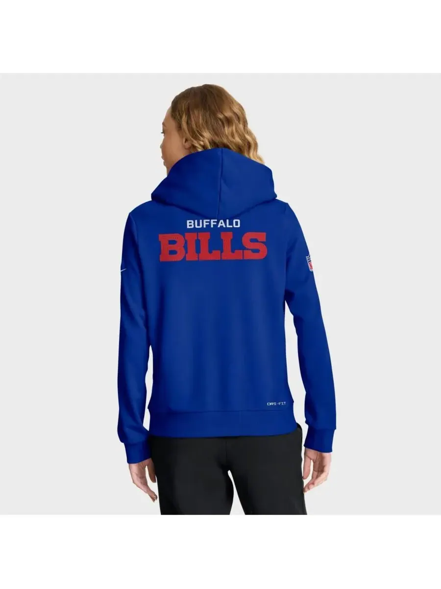 Женская толстовка Royal Buffalo Bills Sideline Standard Issue Initial Home Dri-FIT Nike — изображение 2 из 4, королевский