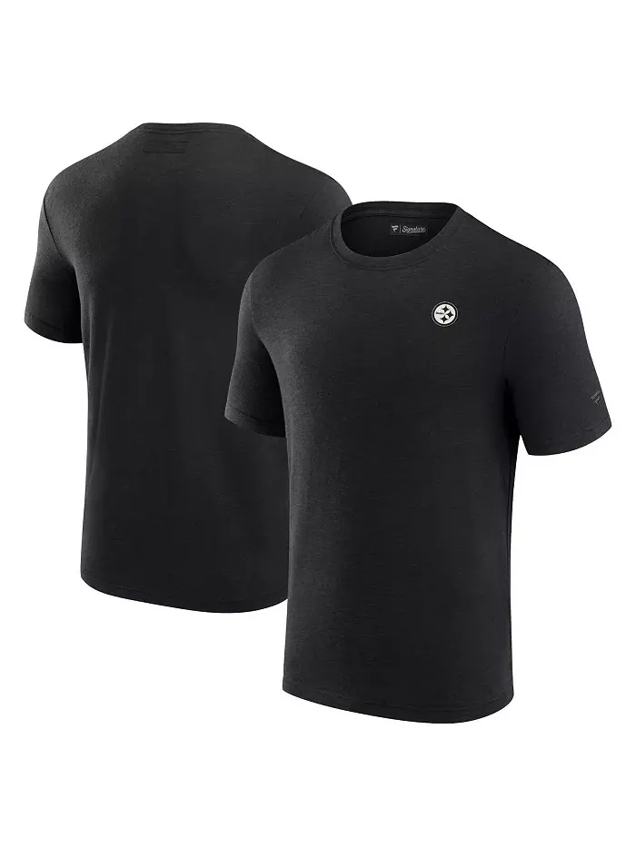 Мужская черная футболка с коротким рукавом Pittsburgh Steelers из модала Fanatics Signature — изображение 1 из 3