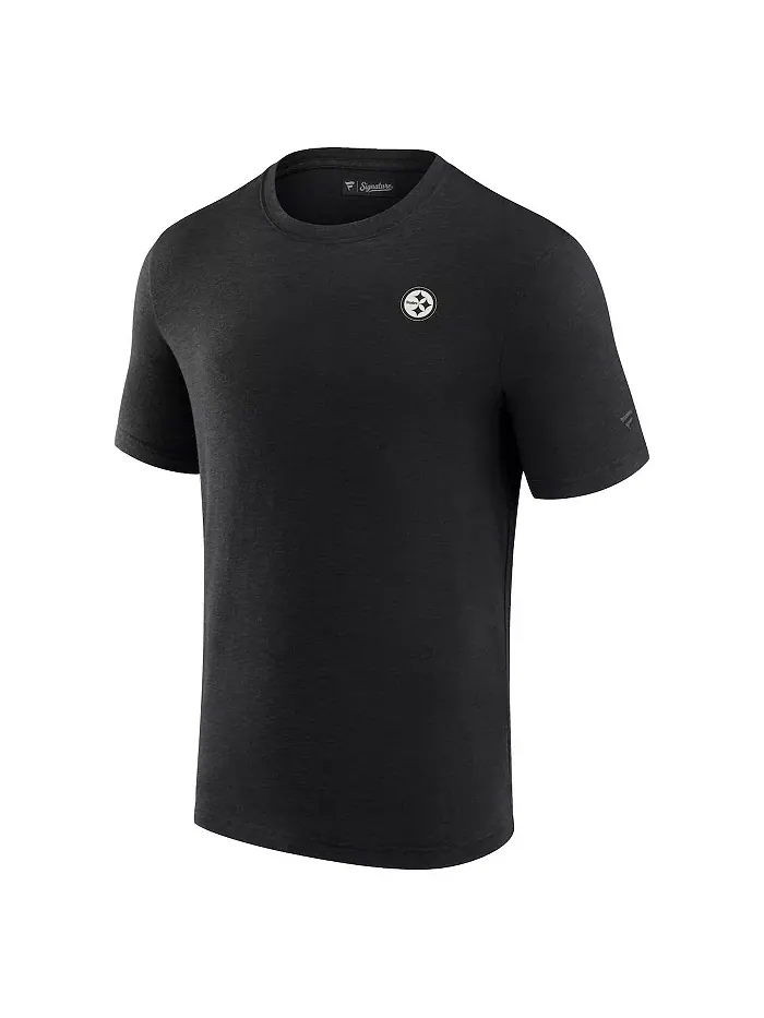 Мужская черная футболка с коротким рукавом Pittsburgh Steelers из модала Fanatics Signature — изображение 3 из 3
