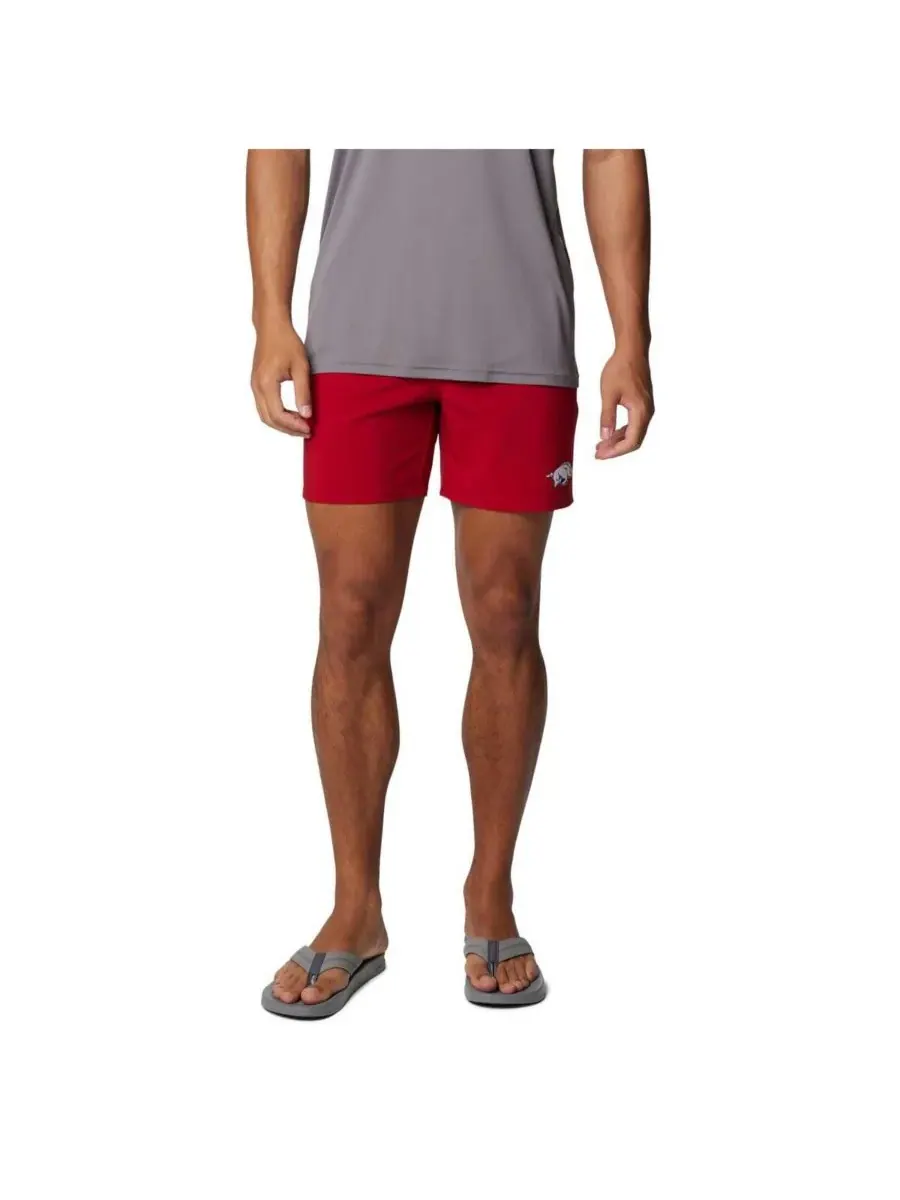 Мужские шорты Cardinal Arkansas Razorbacks PFG Terminal Roamer Omni-Shade Stretch Shorts Columbia — изображение 1 из 2