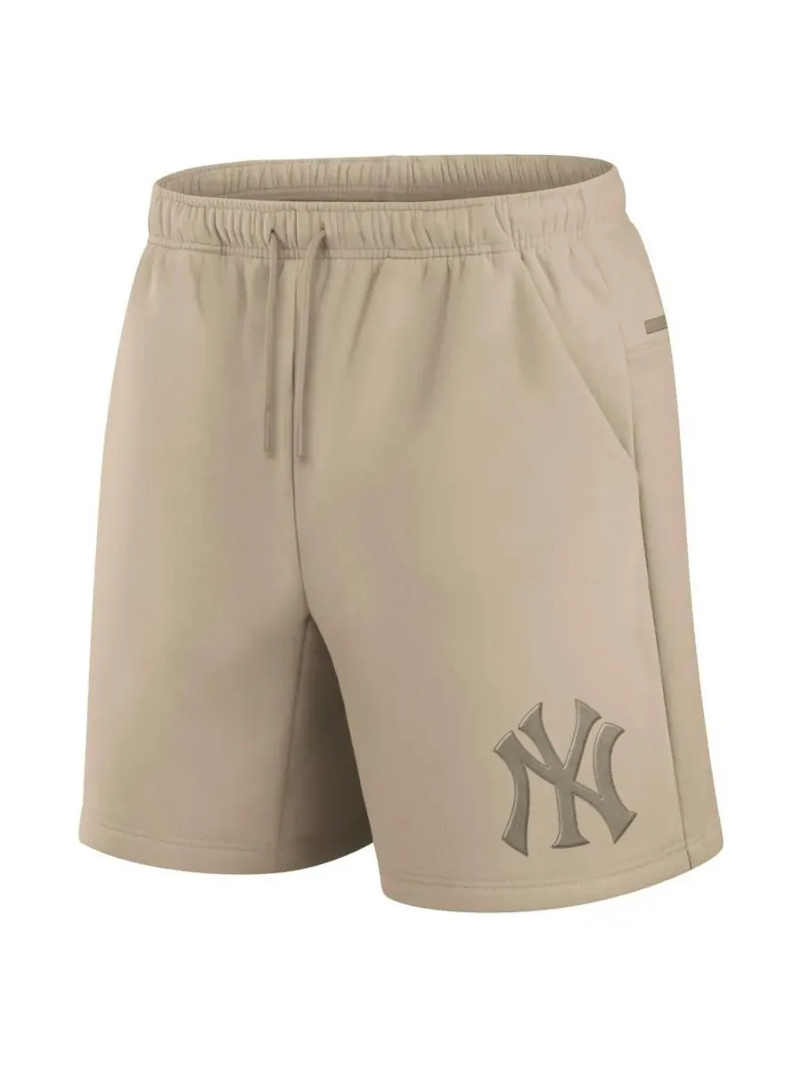 Fanatics Signature Мужские и женские хаки шорты из супермягкого флиса New York Yankees Elements — изображение 2 из 3