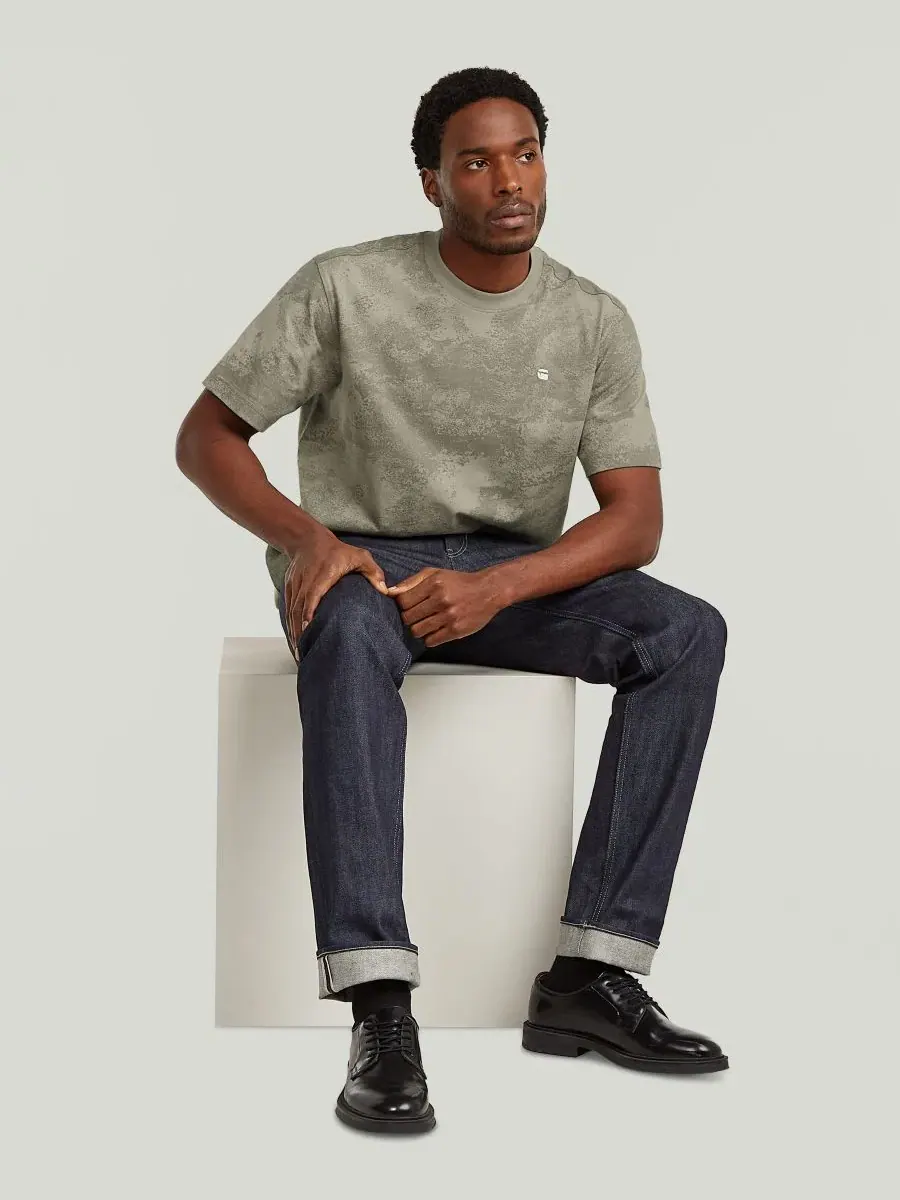 Мужская футболка с коротким рукавом и принтом по всей поверхности G-Star Raw, Elephant Skin — изображение 4 из 6