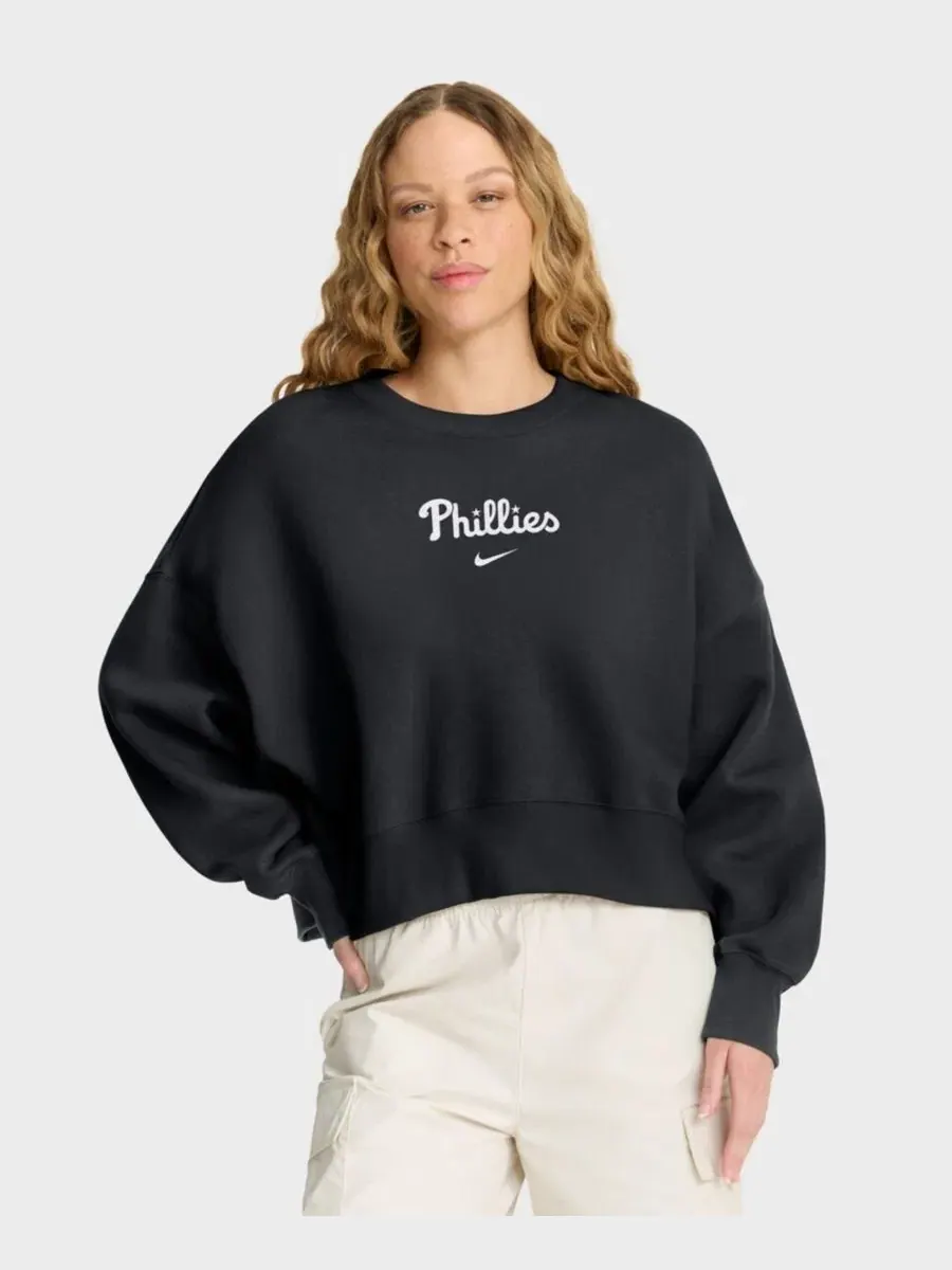Свитшот оверсайз с принтом Philadelphia Phillies Nike — изображение 5 из 5, черный