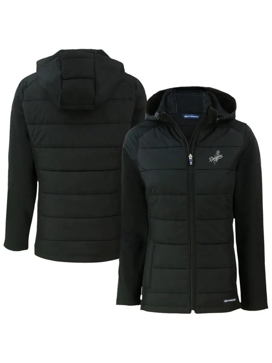 Женская куртка-худи на молнии Evoke Hybrid Eco Softshell Cutter & Buck — изображение 1 из 3, черный