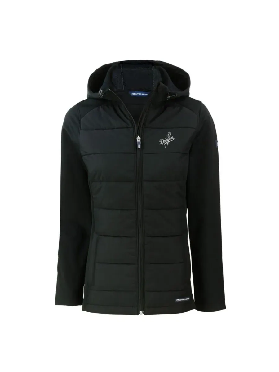 Женская куртка-худи на молнии Evoke Hybrid Eco Softshell Cutter & Buck — изображение 2 из 3, черный