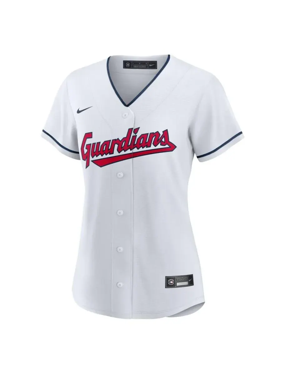 Nike Женская белая домашняя реплика игровой майки Хосе Рамиреса команды Cleveland Guardians — изображение 2 из 3, белый