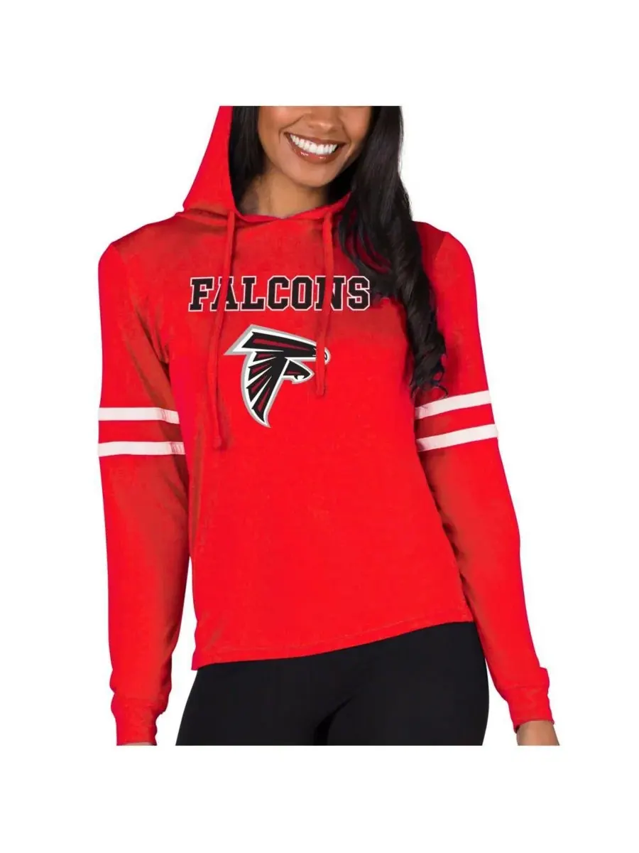 Concepts Sport Женская красная легкая домашняя толстовка с капюшоном Atlanta Falcons Marathon — изображение 1 из 1, красный