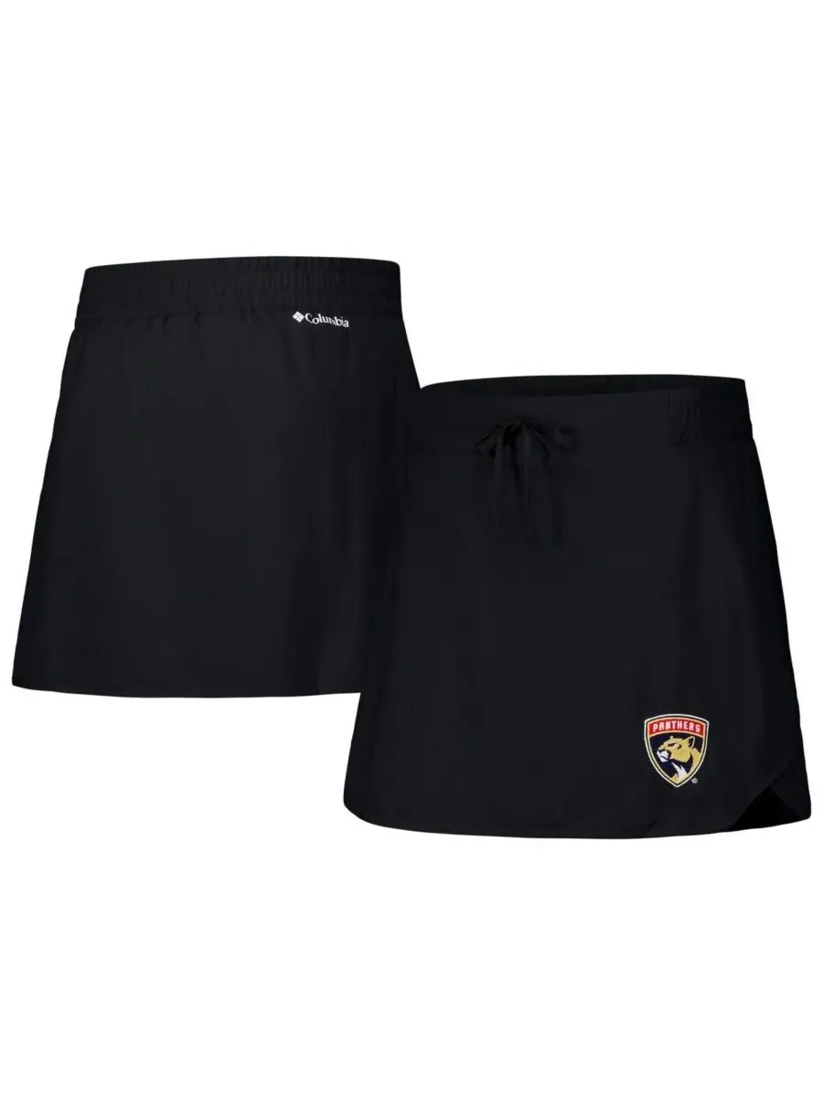 Columbia Женская юбка Black Florida Panthers Lakewood Pines Omni-Wick — изображение 1 из 3, черный
