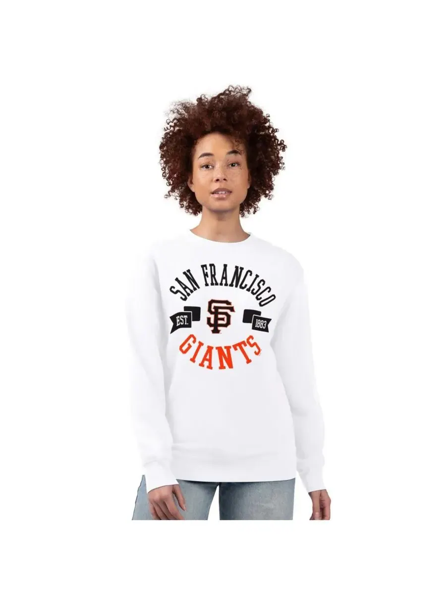 G-III 4Her by Carl Banks Женская белая флисовая толстовка с логотипом команды San Francisco Giants — изображение 1 из 2