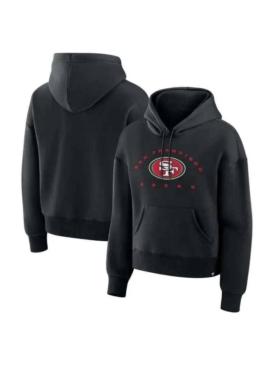 Fanatics Женская черная толстовка с капюшоном San Francisco 49ers Eligible Receiver Legacy — изображение 1 из 3, черный