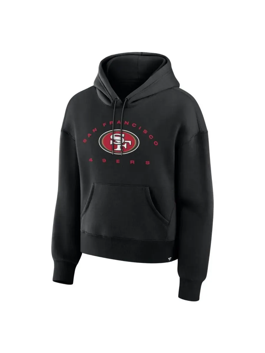 Fanatics Женская черная толстовка с капюшоном San Francisco 49ers Eligible Receiver Legacy — изображение 2 из 3, черный