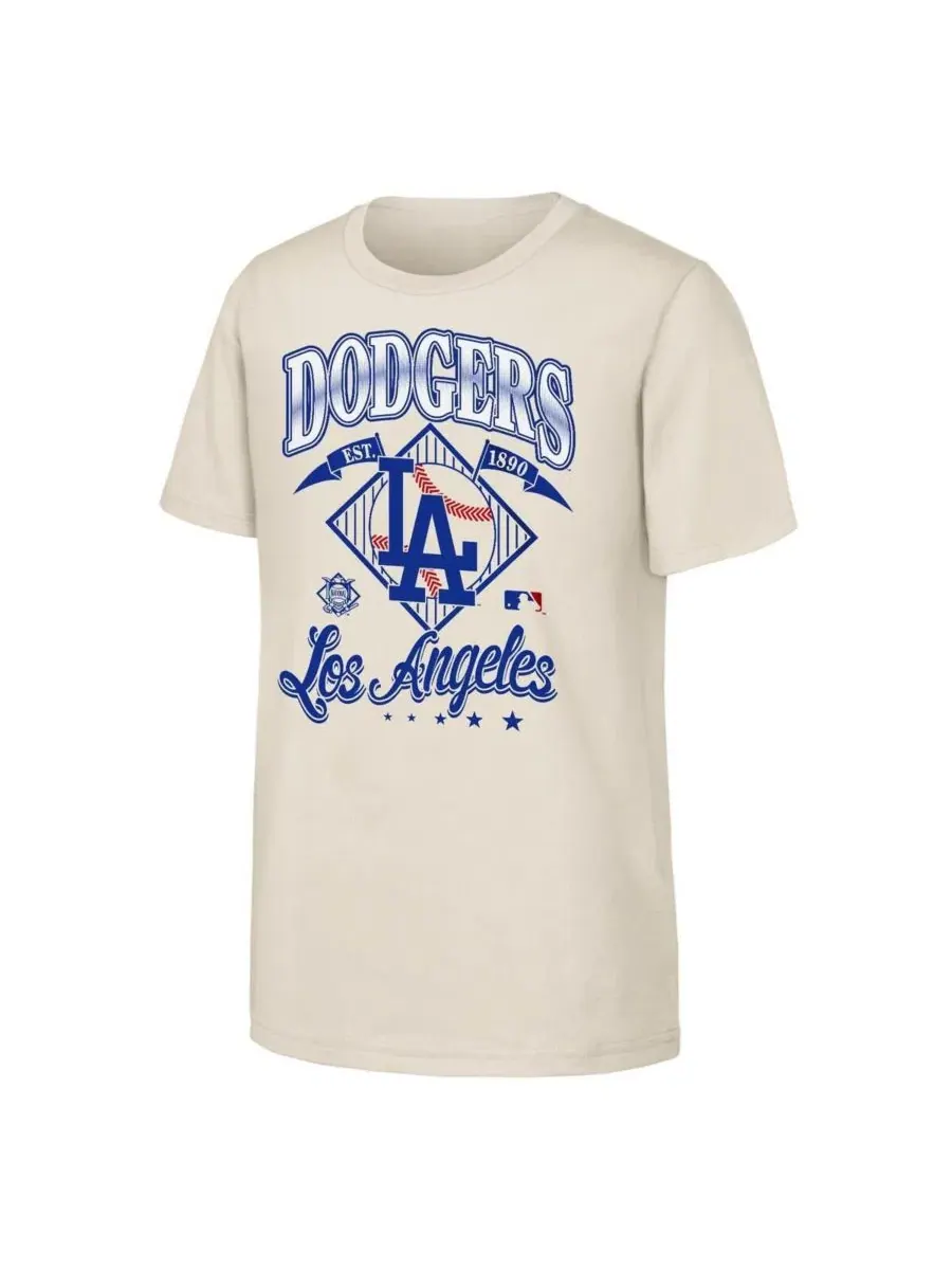 Футболка с длинным рукавом с принтом Los Angeles Dodgers Triple Hit Outerstuff — изображение 1 из 1, прозрачный
