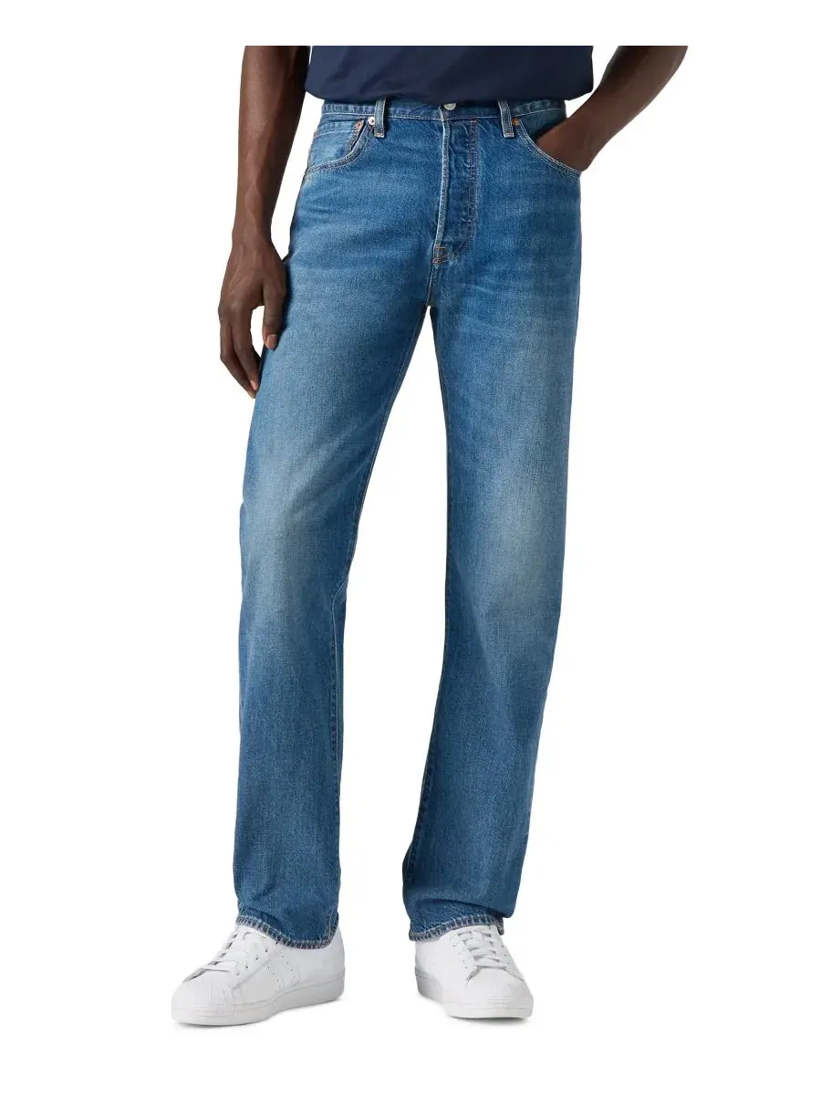 Мужские джинсы прямого кроя 501 Regular-Fit Lightweight Button Fly Jeans Levi's, Cascade Lightweight