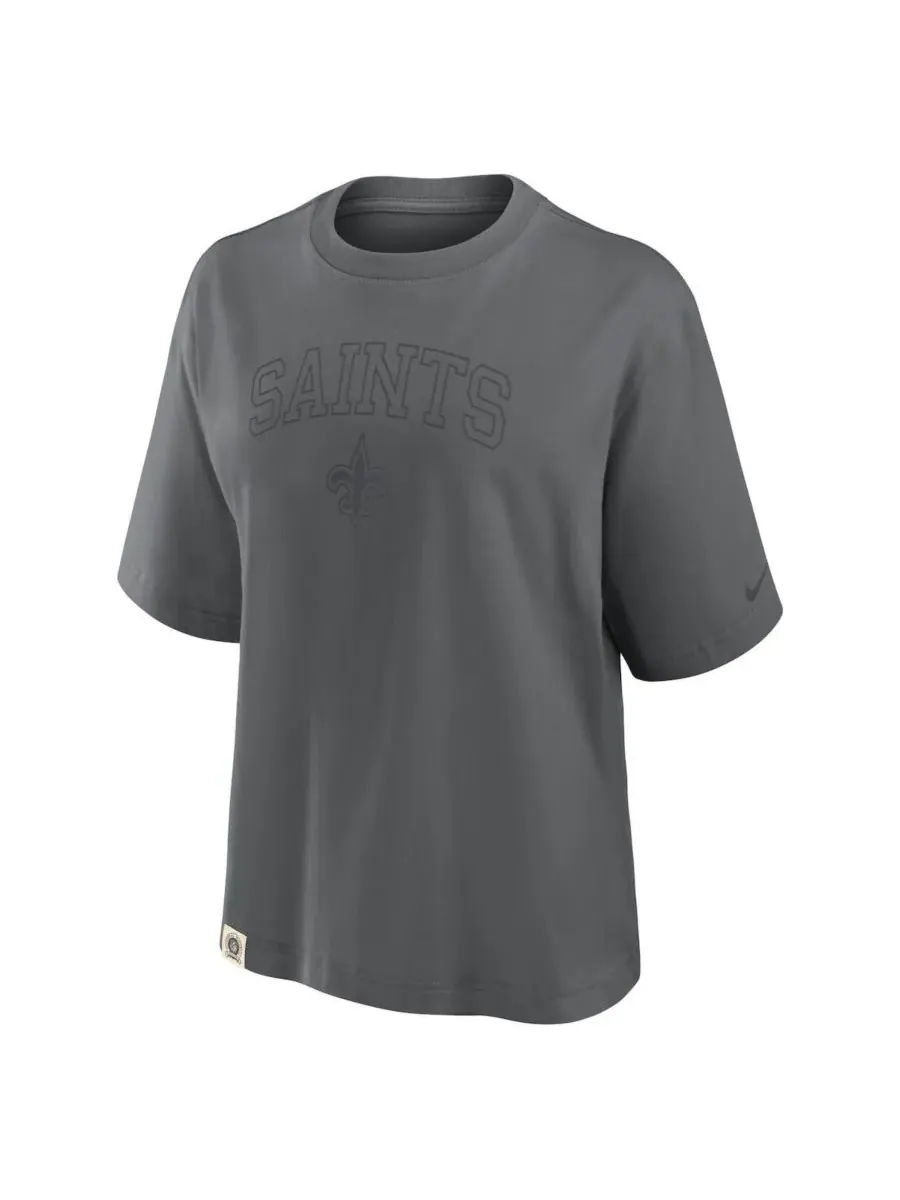 Nike Женская футболка свободного кроя с изображением арки славы New Orleans Saints — изображение 2 из 5, темно-серый
