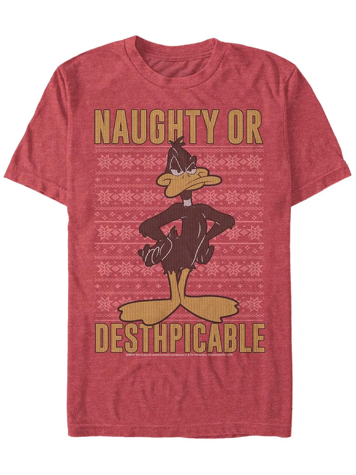 Мужская футболка с коротким рукавом looney tunes daffy Fifth Sun — изображение 1 из 1, красный