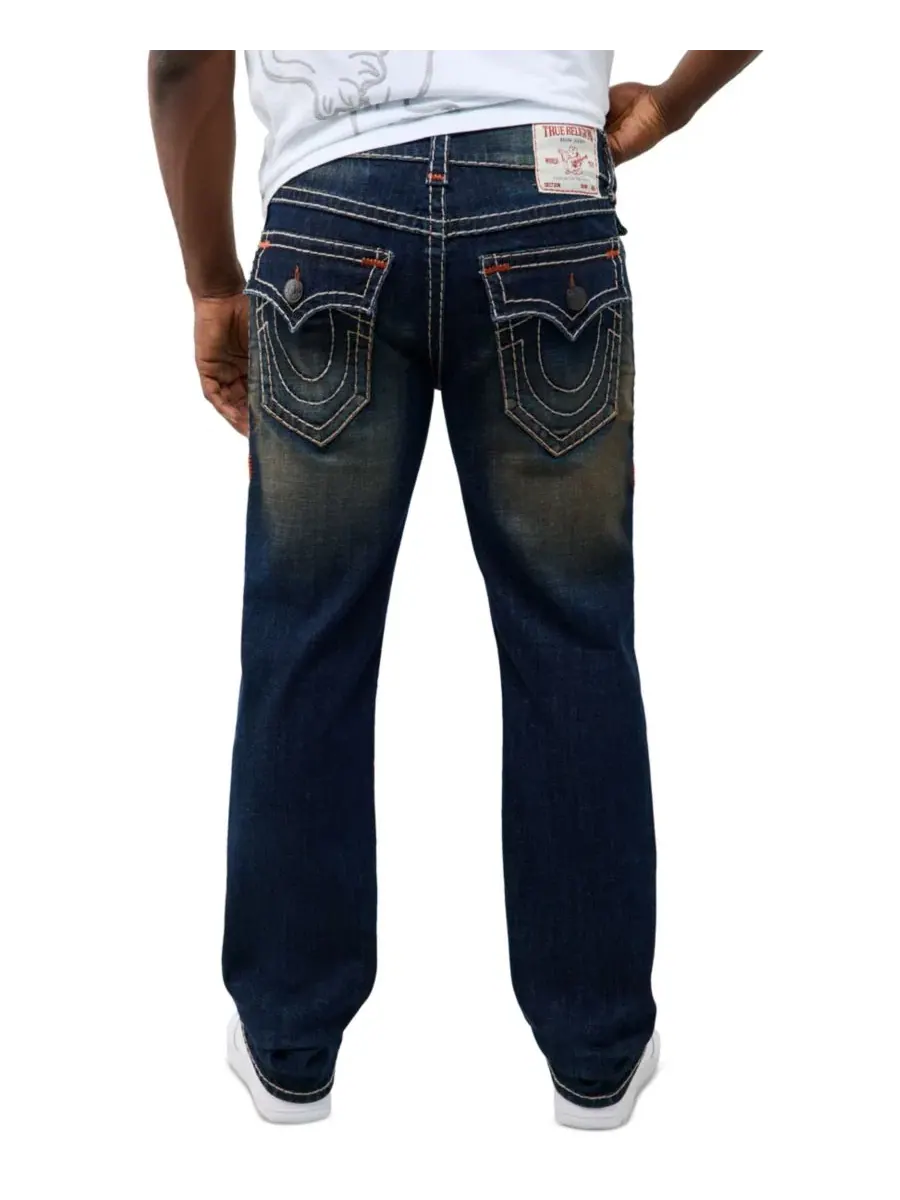 Мужские джинсы прямого кроя с флэп-карманами Ricky Straight Super T Flap True Religion, Fallen