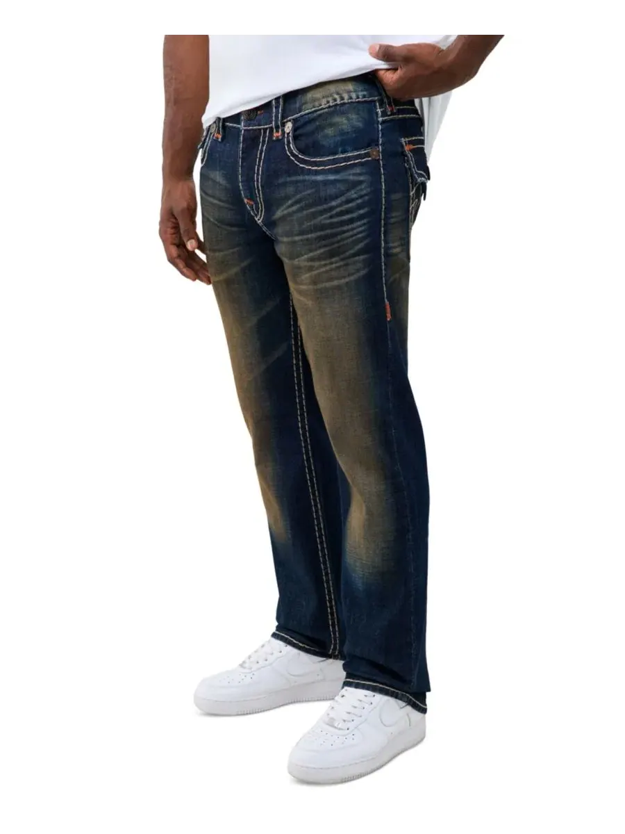 Мужские джинсы прямого кроя с флэп-карманами Ricky Straight Super T Flap True Religion, Fallen — изображение 2 из 3