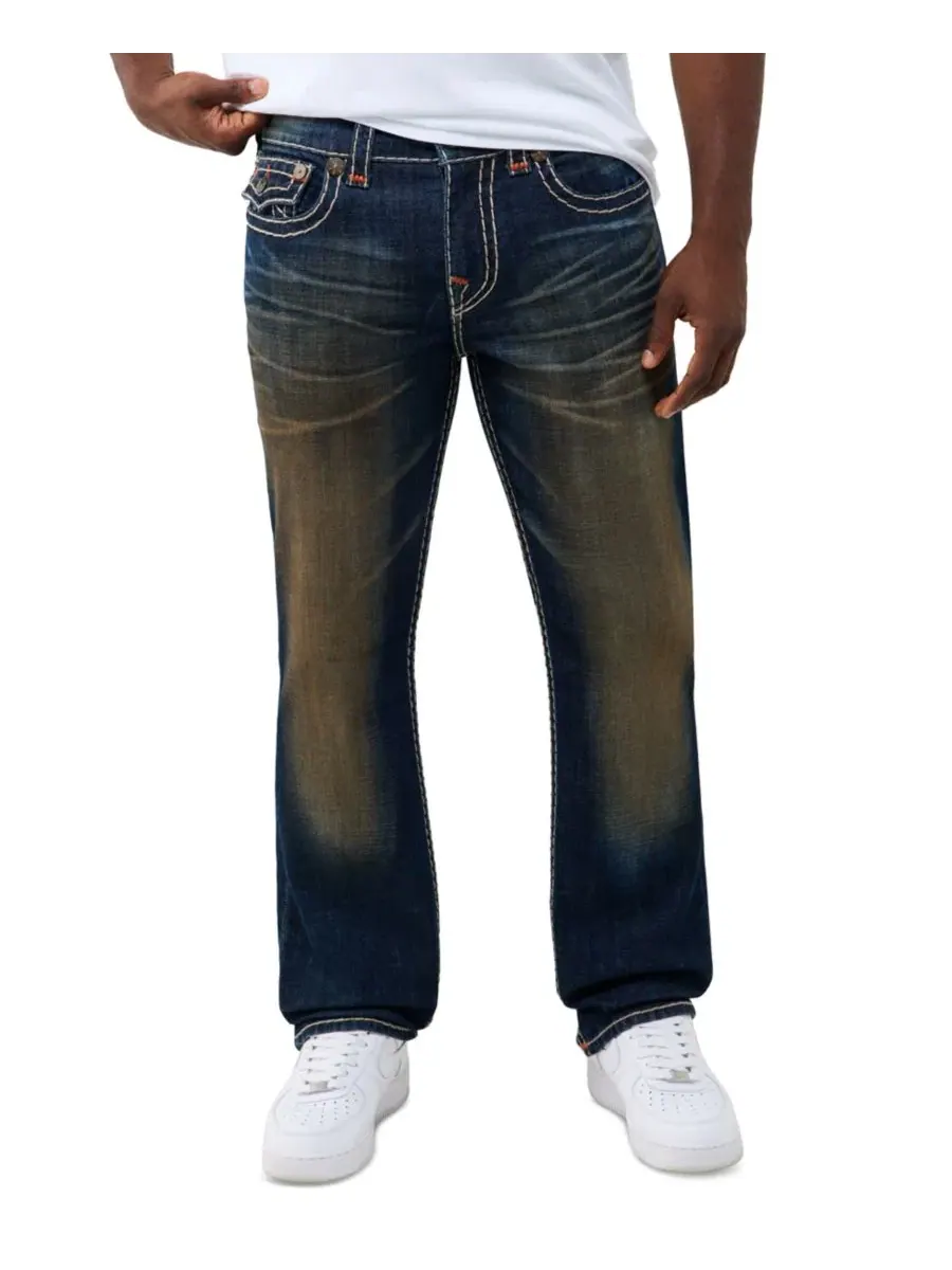 Мужские джинсы прямого кроя с флэп-карманами Ricky Straight Super T Flap True Religion, Fallen — изображение 3 из 3