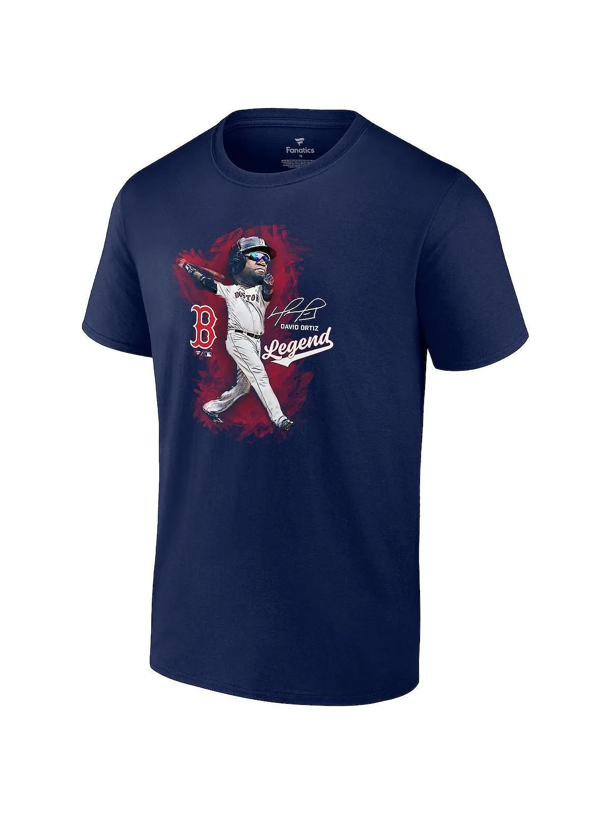 Мужская фирменная футболка david ortiz navy boston red sox legend с графическим принтом Fanatics — изображение 2 из 3