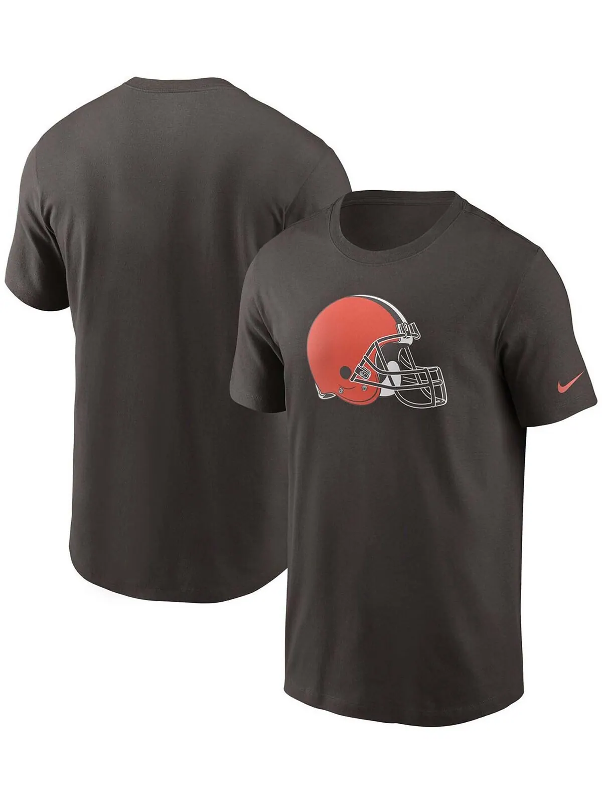 Мужская коричневая футболка с логотипом Cleveland Browns Primary Nike — изображение 1 из 3, коричневый