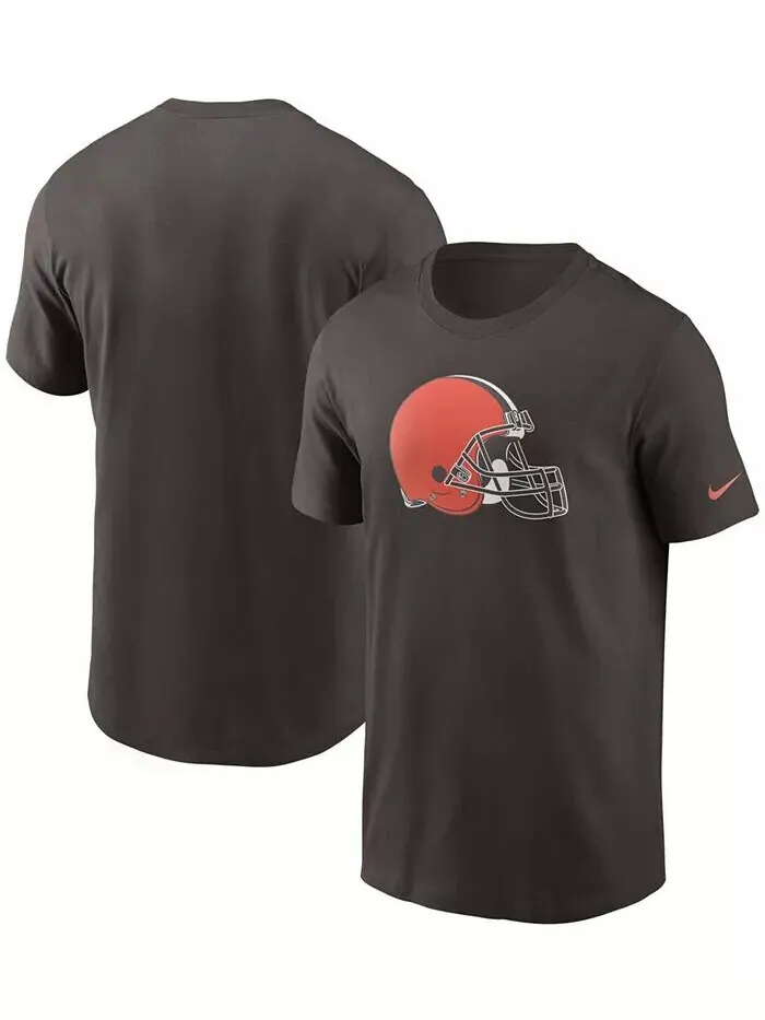 Мужская коричневая футболка с логотипом Cleveland Browns Primary Nike — изображение 1 из 3