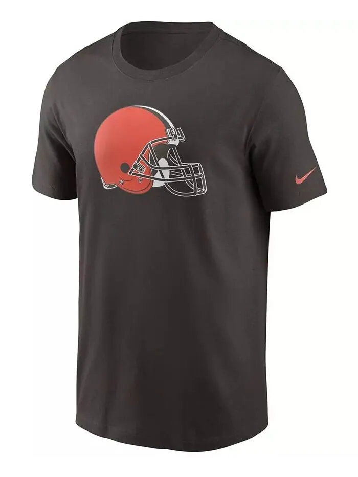 Мужская коричневая футболка с логотипом Cleveland Browns Primary Nike — изображение 2 из 3