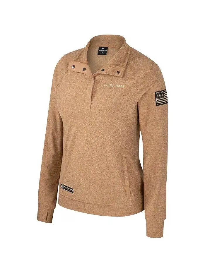 Женская светло-коричневая толстовка Penn State Nittany Lions OHT Military Appreciation Sand Tatum — изображение 2 из 4