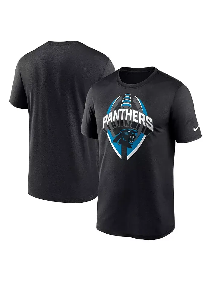 Мужская черная футболка Carolina Panthers Legend Icon Performance Nike — изображение 1 из 3
