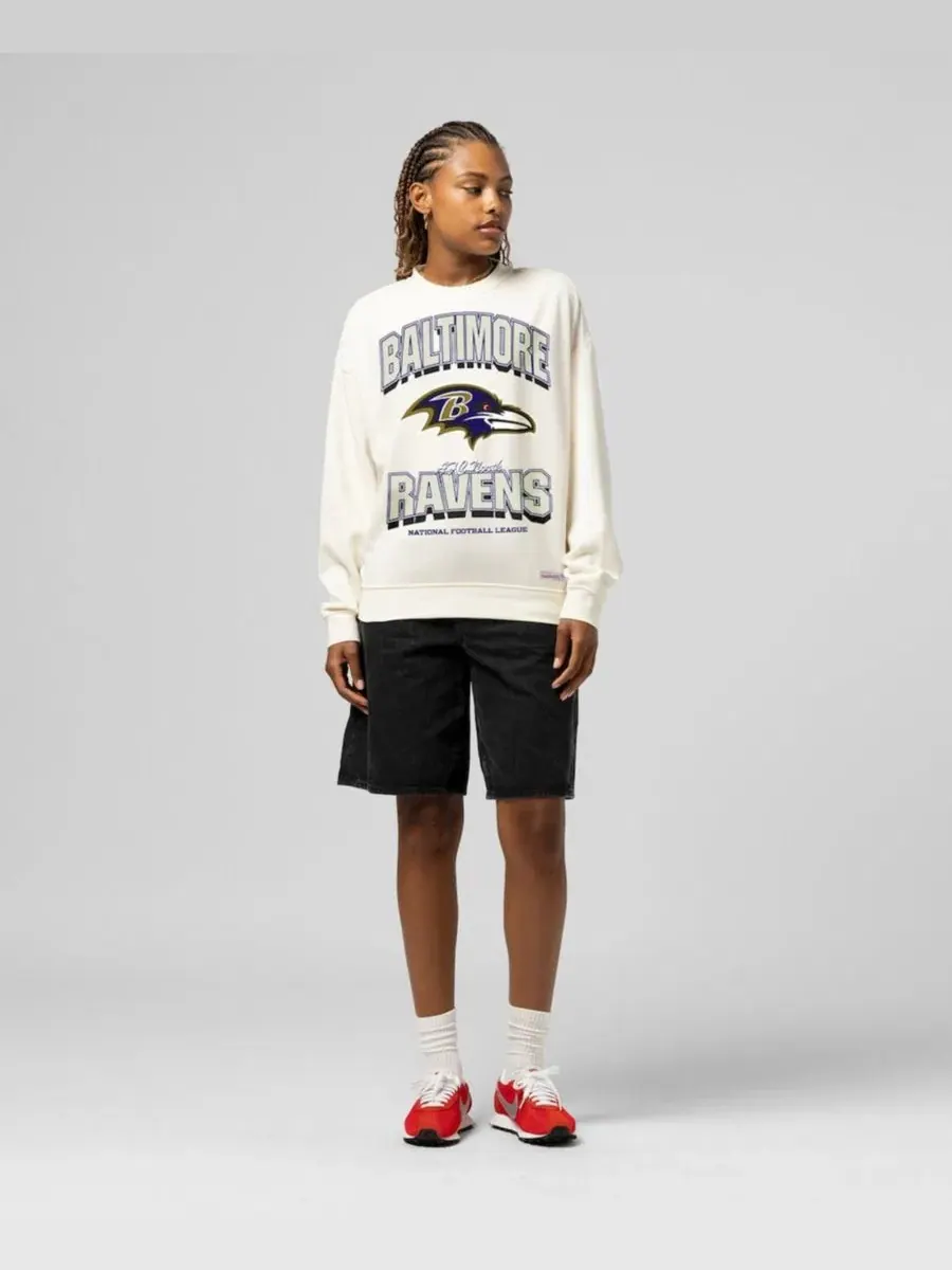 Свитшот с принтом Tonal Arch Mitchell & Ness — изображение 1 из 4, бежевый