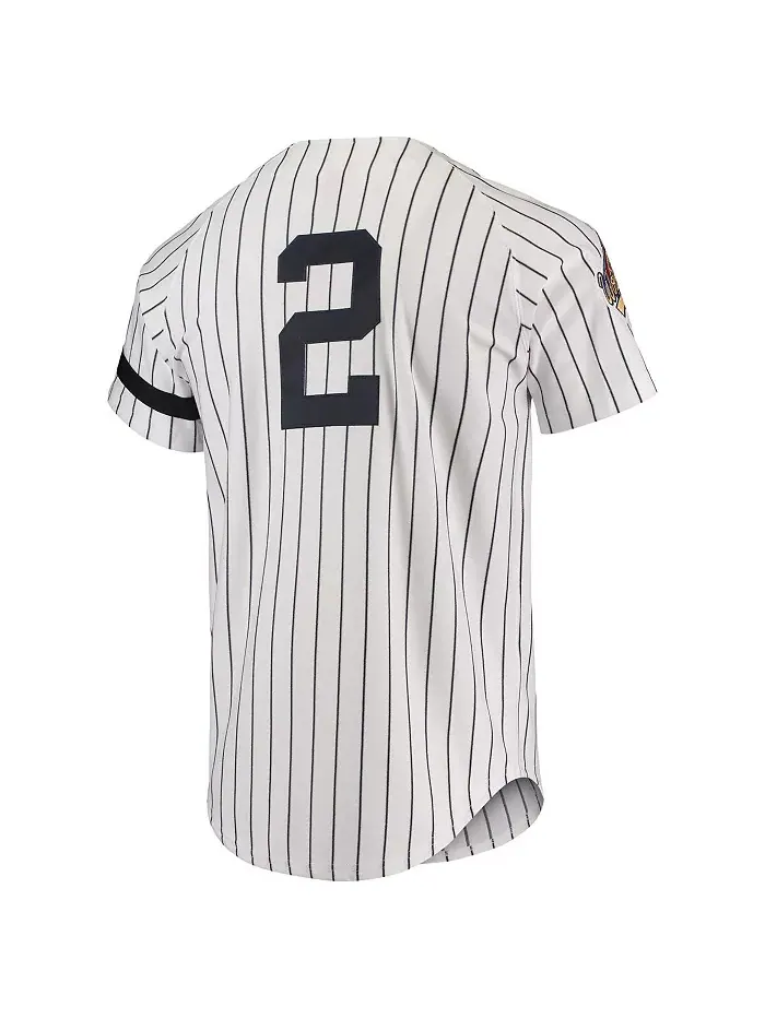 Мужская белая домашняя джерси New York Yankees Cooperstown Collection 1996 Authentic Mitchell & Ness — изображение 3 из 3