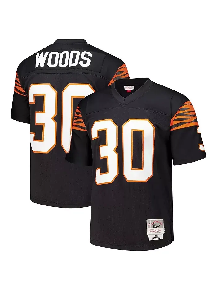 Мужская реплика джерси Cincinnati Bengals 1988 Legacy Ickey Woods в черном цвете Mitchell & Ness — изображение 1 из 5