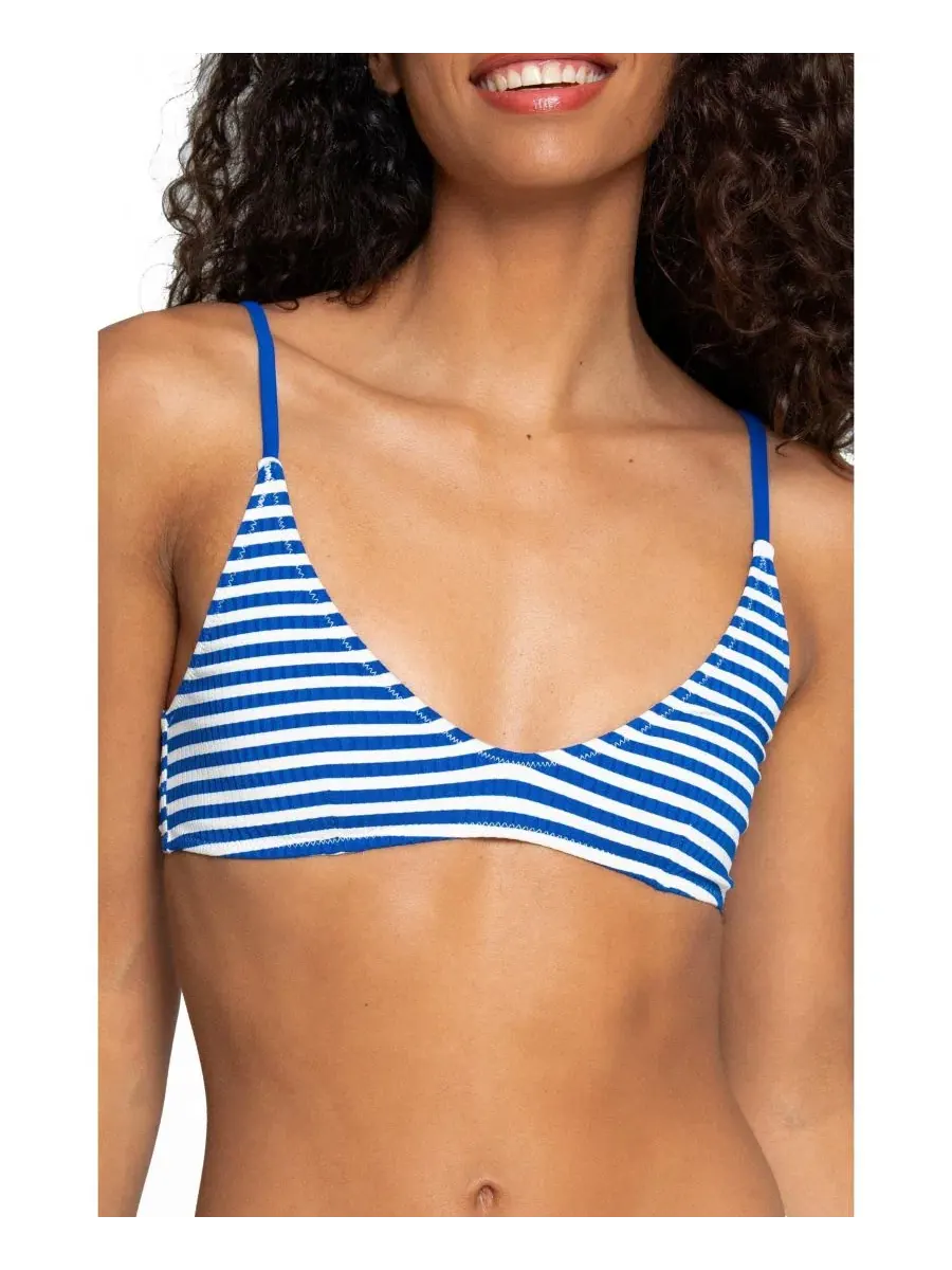 Топ бикини с глубоким вырезом Sofie Caspian Bright Swimwear, Caspian — изображение 1 из 3