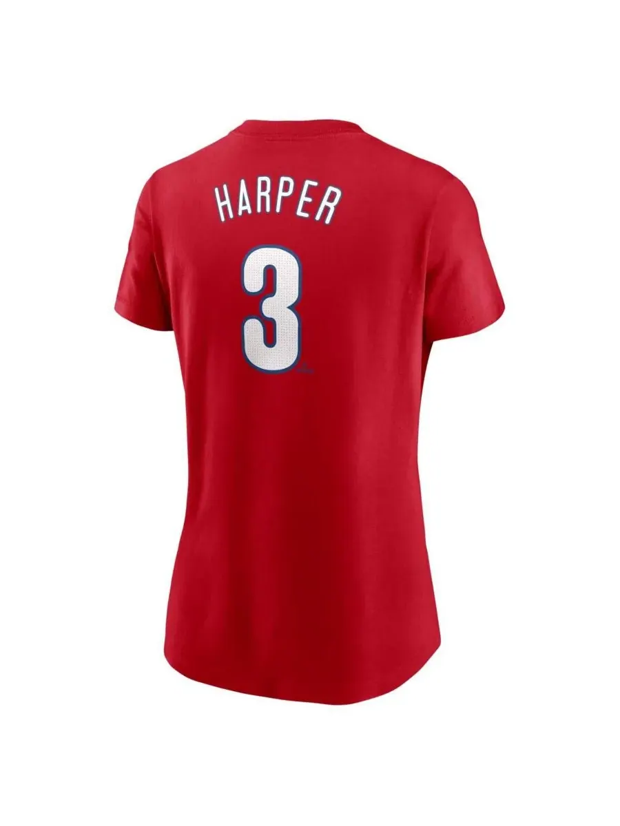 Nike Женская красная футболка с номером команды Philadelphia Phillies, посвященная Брайсу Харперу — изображение 2 из 3