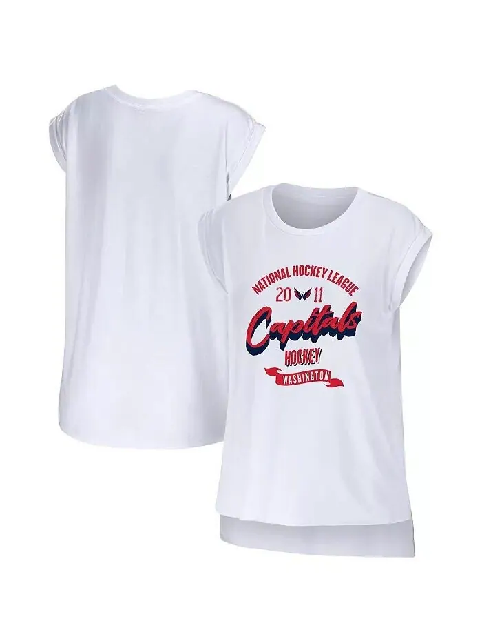Женская белая майка Washington Capitals Domestic WEAR by Erin Andrews — изображение 1 из 3