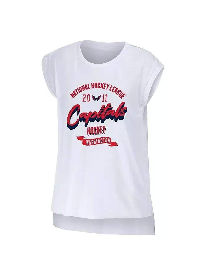 Женская белая майка Washington Capitals Domestic WEAR by Erin Andrews — изображение 2 из 3