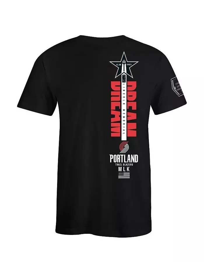 Мужская и женская футболка x Black History Collection Black Portland Trail Blazers FISLL — изображение 2 из 3