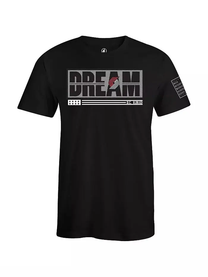 Мужская и женская футболка x Black History Collection Black Portland Trail Blazers FISLL — изображение 3 из 3