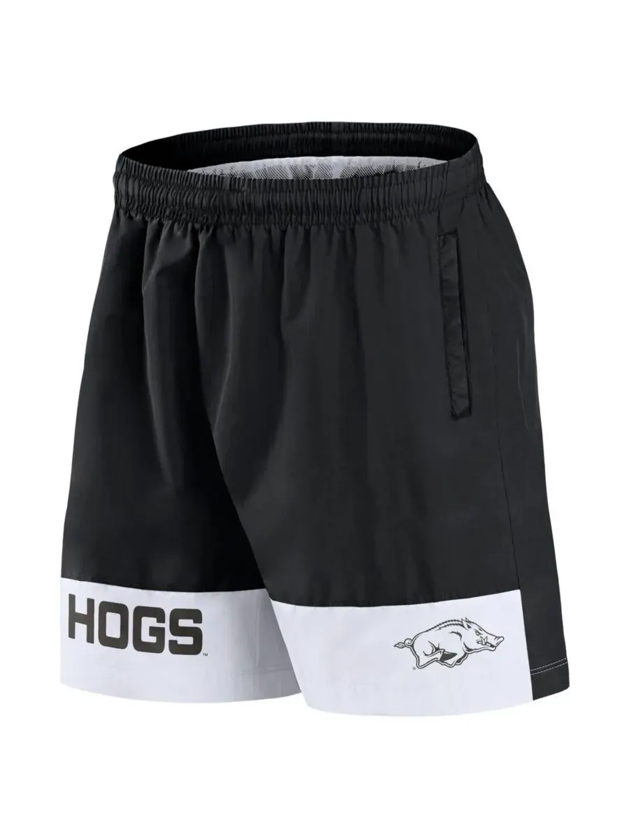 Fanatics Мужские черные тканые шорты Elements Intensity с символикой команды Arkansas Razorbacks — изображение 3 из 3, черный