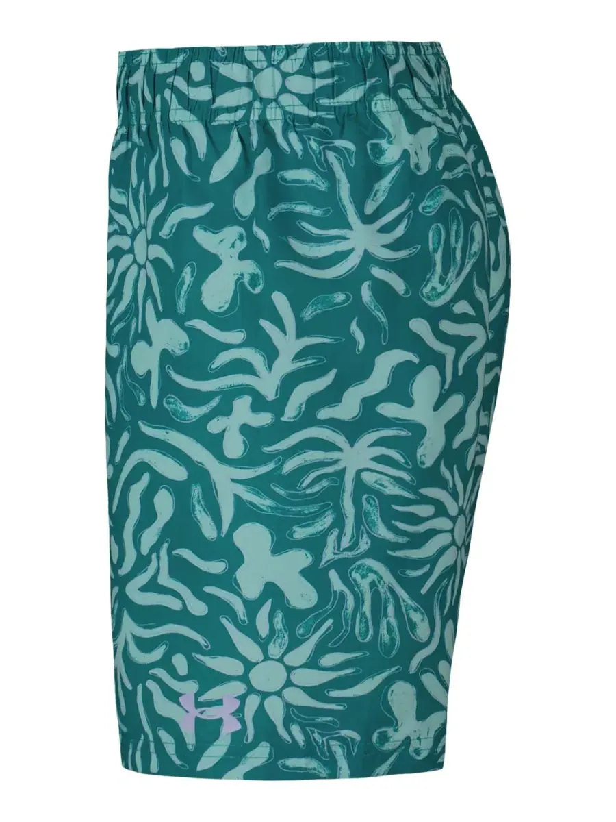 Спортивные волейбольные шорты для мальчиков 8-20 лет Under Armour, Coastal Teal — изображение 3 из 5