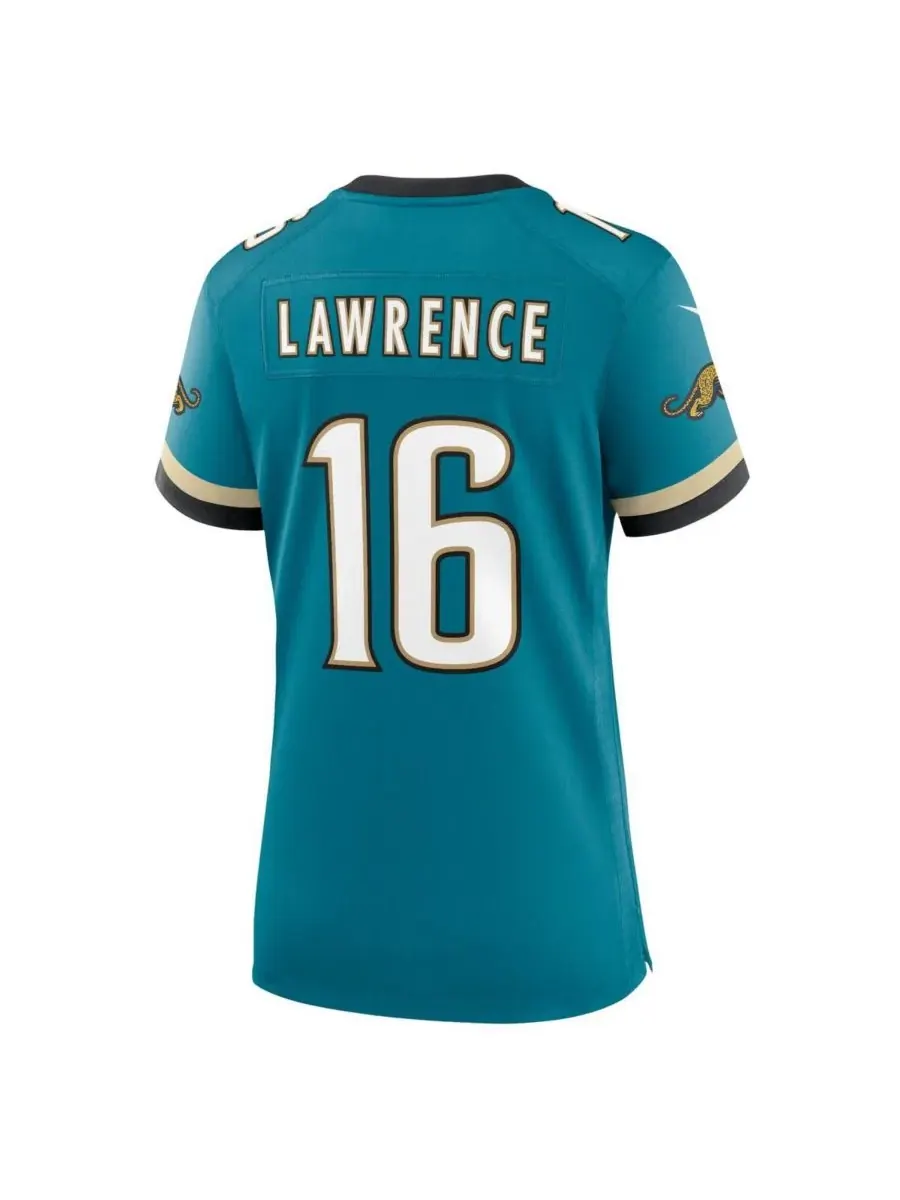 Nike Женская винтажная игровая майка Тревора Лоуренса цвета бирюзы, Jacksonville Jaguars Prowler — изображение 2 из 3