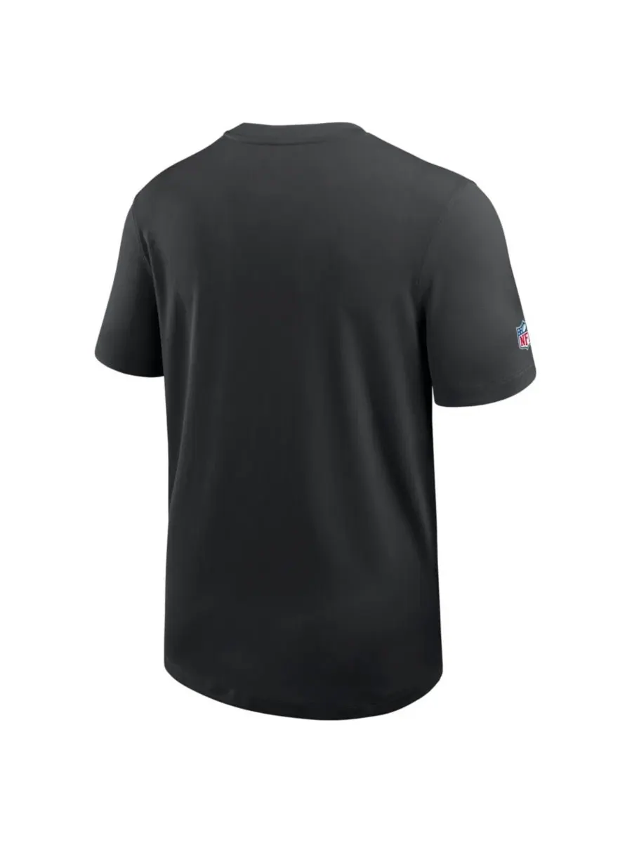 Футболка с длинным рукавом с логотипом команды Philadelphia Eagles Nike — изображение 3 из 3, черный