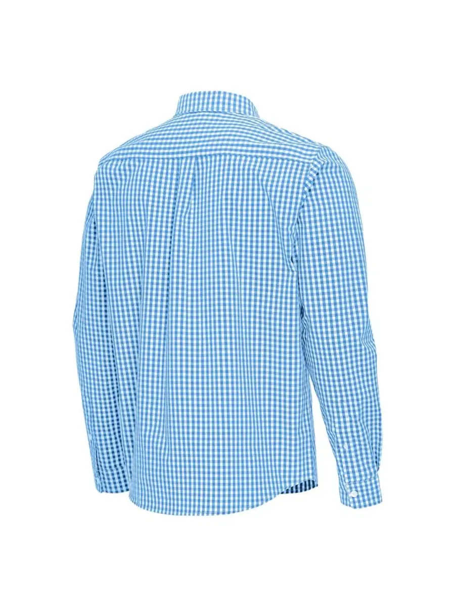 Рубашка на пуговицах с длинным рукавом Ellis Woven Tri-Blend Antigua — изображение 2 из 3, синий