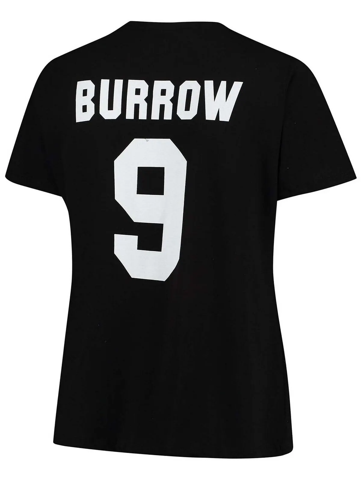 Женская футболка больших размеров Joe Burrow Black Cincinnati Bengals Fair Catch Name Number с — изображение 2 из 3, черный