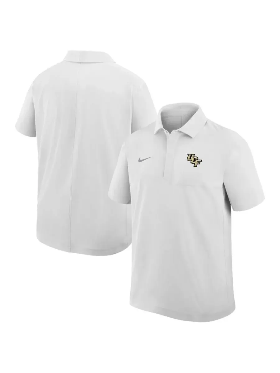 Nike Мужская белая поло-рубашка UCF Knights 2025 Sideline Dri-FIT — изображение 1 из 3, белый