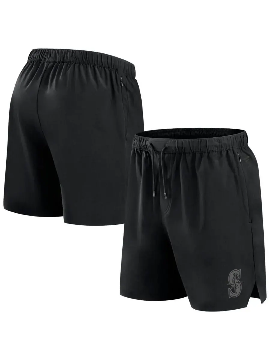Fanatics Мужские черные микрошорты Seattle Mariners Front Office Micro Tonal Shorts — изображение 1 из 3, черный