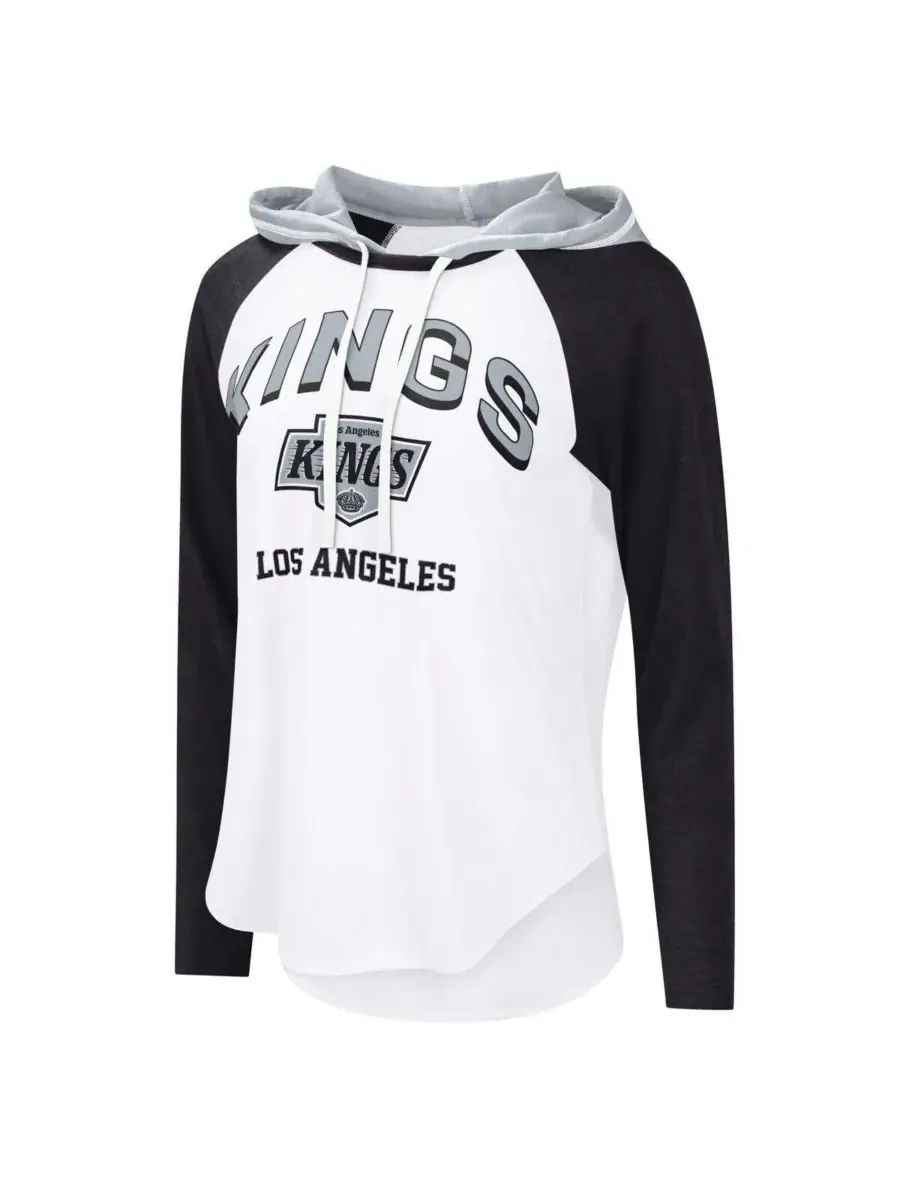 G-III 4Her by Carl Banks Женская белая/черная футболка-реглан с длинным рукавом Los Angeles Kings — изображение 3 из 3