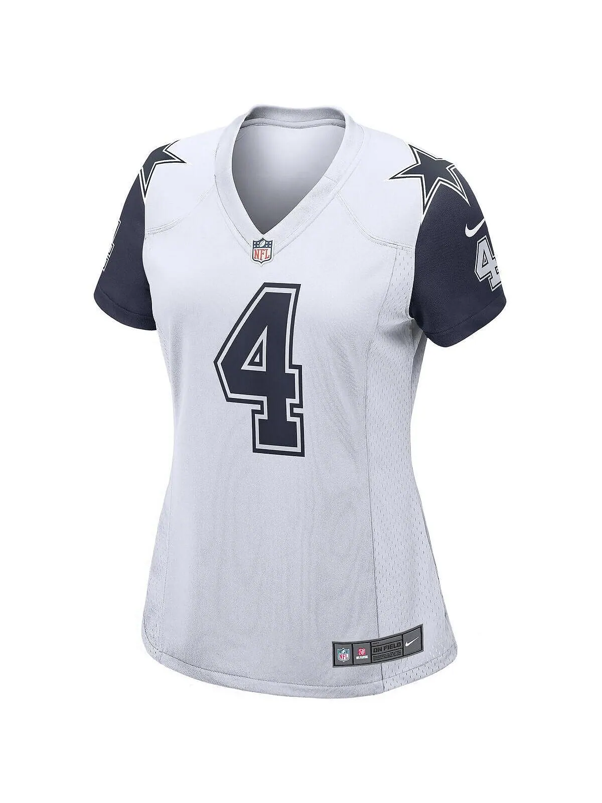 Женская футболка Dak Prescott White Dallas Cowboys Alternate Game Nike — изображение 2 из 3, белый
